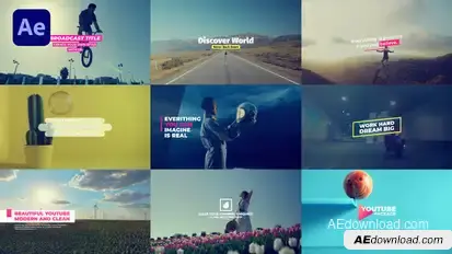 Modern Titles Titles template preview