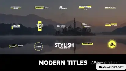 Modern Titles Titles template preview