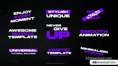 Modern Titles Titles template preview