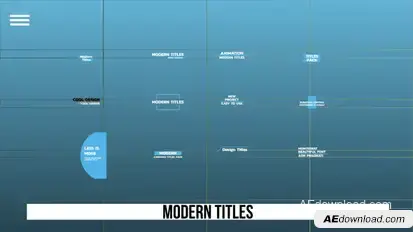 Modern Titles Titles template preview