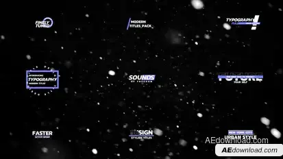 Modern Titles Titles template preview