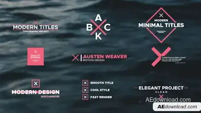 Modern Titles Titles template preview