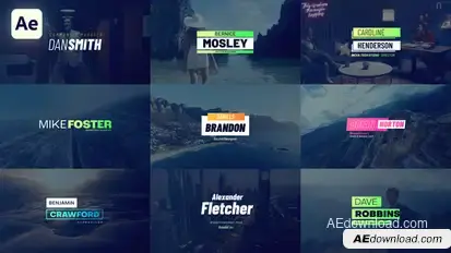 Modern Titles Titles template preview