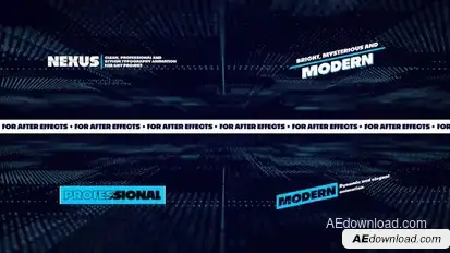 Modern Titles Titles template preview
