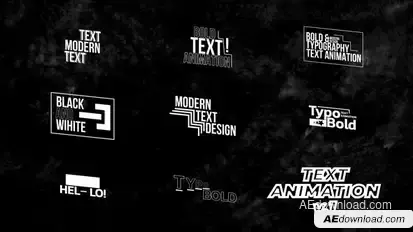 Modern Titles | AE Titles template preview
