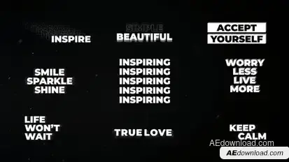 Modern Titles | AE Titles template preview