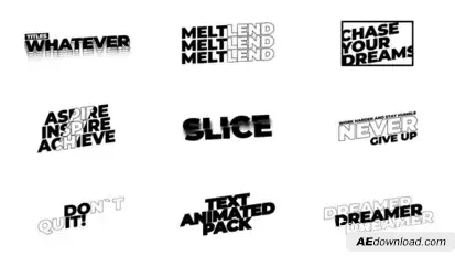 Modern Titles | AE Titles template preview