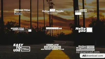Modern Titles | AE | Titles template preview