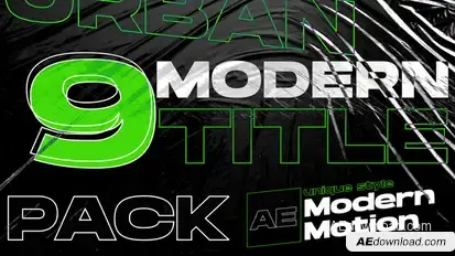 Modern Titles | AE Titles template preview