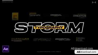 Modern Titles  AE Titles template preview