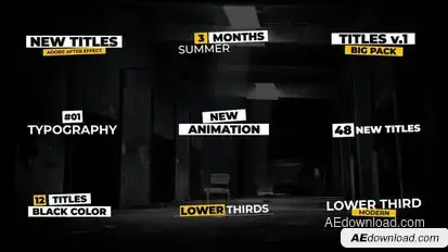 Modern Titles | After Effects Titles template preview
