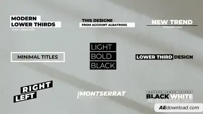 Modern Titles | After Effects Titles template preview