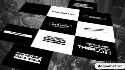 Modern Titles | After Effects Titles template preview