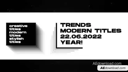 Modern Titles | After Effects Titles template preview
