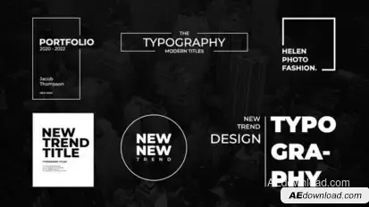 Modern Titles | After Effects Titles template preview