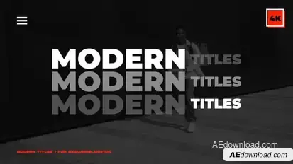 Modern Titles | After Effects Titles template preview