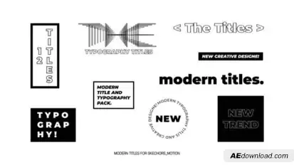 Modern Titles | After Effects Titles template preview