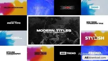 Modern Titles | After Effects Titles template preview