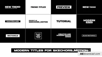 Modern Titles | After Effects Titles template preview