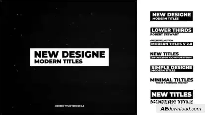Modern Titles | After Effects Titles template preview