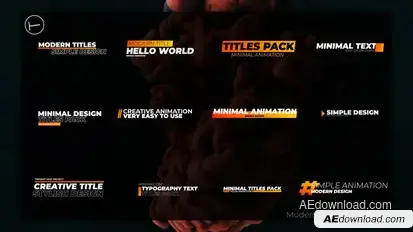 Modern Titles | After Effects Titles template preview
