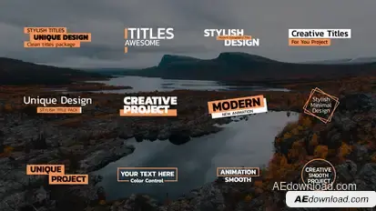 Modern Titles | After Effects Titles template preview