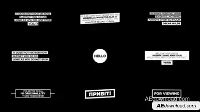 Modern Titles | After Effects Titles template preview