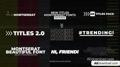 Modern Titles | After Effects Titles template preview