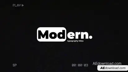 Modern Titles | After Effects Titles template preview