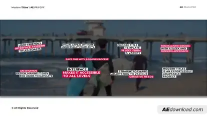 Modern Titles | After Effects Titles template preview