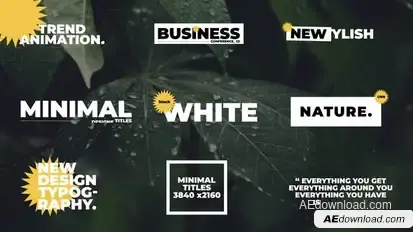 Modern Titles | After Effects Titles template preview
