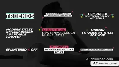 Modern Titles | After Effects Titles template preview