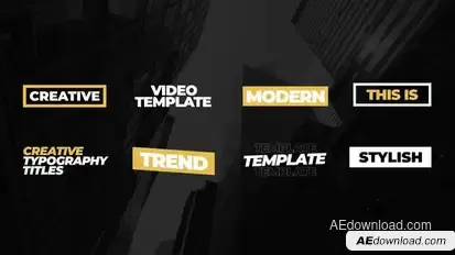 Modern Titles | After Effects Titles template preview