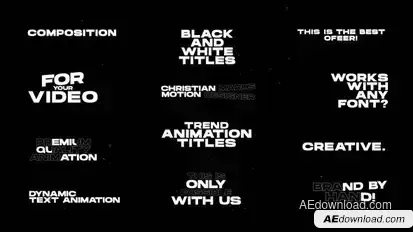 Modern Titles | After Effects Titles template preview