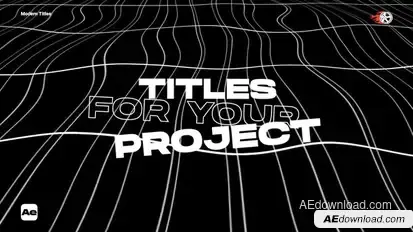 Modern Titles  After Effects Titles template preview
