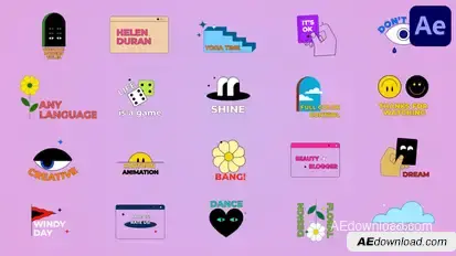 Modern Titles for After Effects Titles template preview