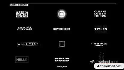 Videohive Modern Titles Pack | After Effects 45216294 Titles template preview