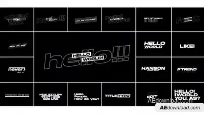 Modern Titles Pack | After Effects Titles template preview