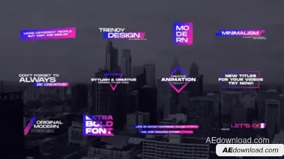Modern Titles Pack | After Effects Titles template preview