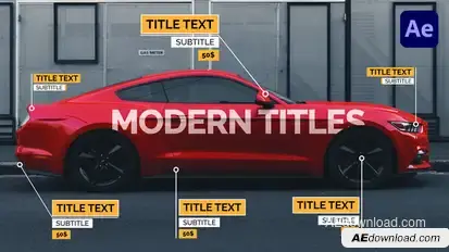 Modern Titles Package | Call Outs Titles template preview