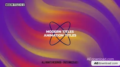 Modern Titles v2.0  AE Titles template preview