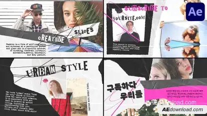 Modern Torn Paper Slides for After Effects Openers template preview