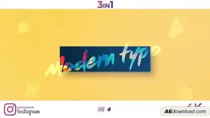 Modern Typo Opener Openers template preview