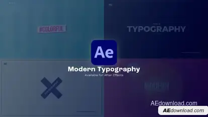 Modern Typography Titles template preview