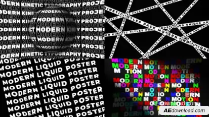 Modern Typography Titles template preview