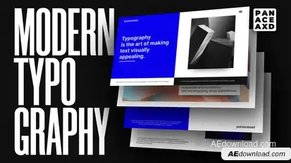 Modern Typography Titles template preview