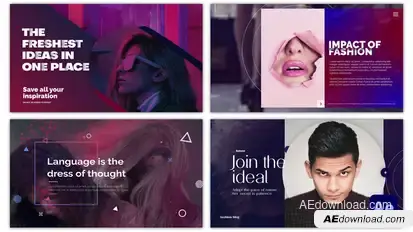 Modern Typography Titles template preview