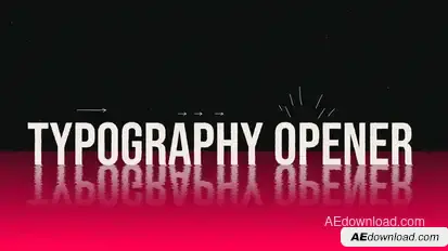 Modern Typography Opener Video Openers template preview