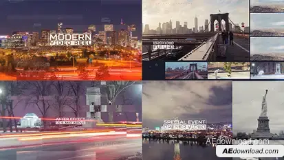 Modern Video Glitch Reel Video Displays template preview
