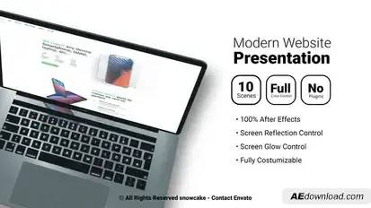 Modern Website Presentation Product Promo template preview